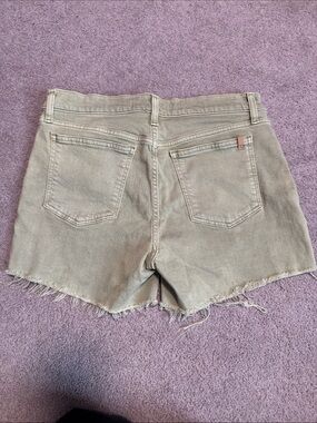 Joe's Jeans Taupe Frayed Hem Denim Shorts